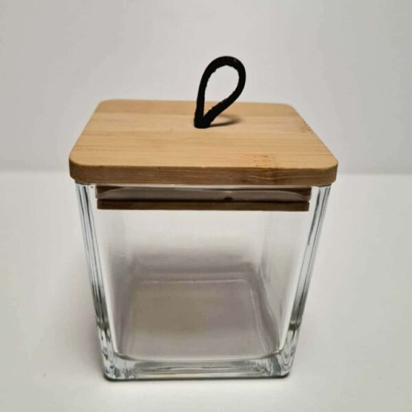 Küünlaklaas kuubik 300 ml koos kaanega