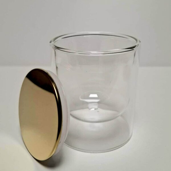 Küünlaklaas 150 ml koos kuldse kaanega