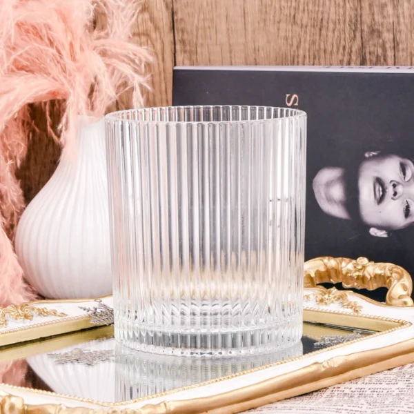 Küünlaklaas triipudega läbipaistev 300 ml