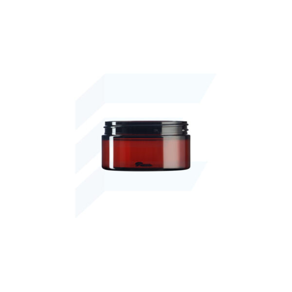 100 ml pruun PET purk koos kaanega