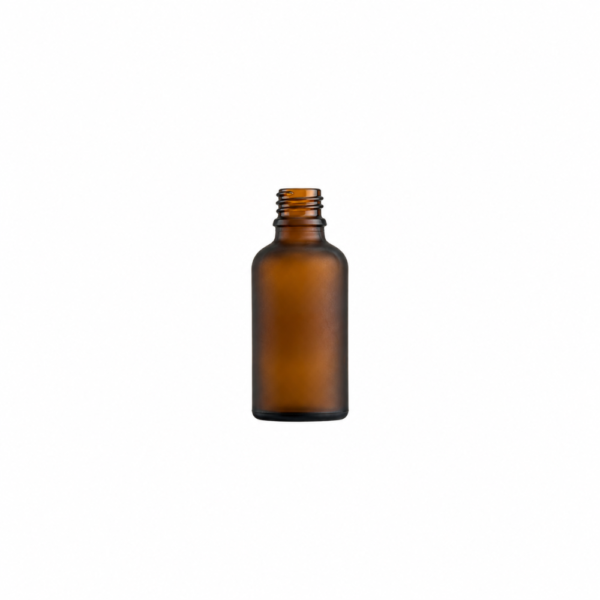 Klaaspudel 50 ml pruun matt