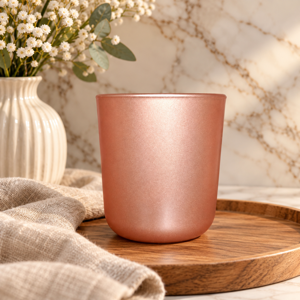 Küünlaklaas 280 ml rose gold